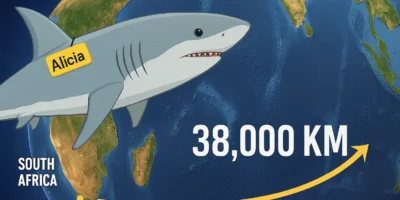 Von gansbaai nach indonesien die 38000 km odyssee eines fehlidentifizierten weißen hais